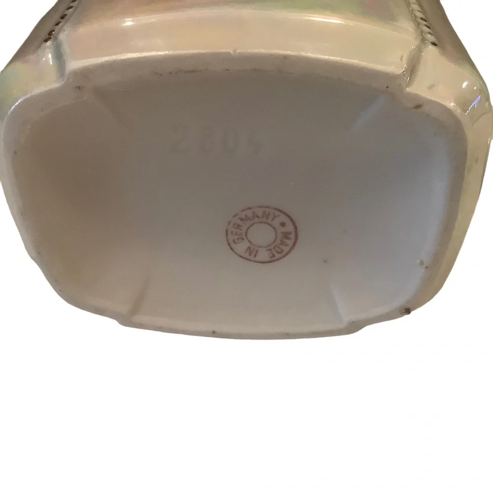 Vintage porcelain canister with lid for Rise Made in Germany
